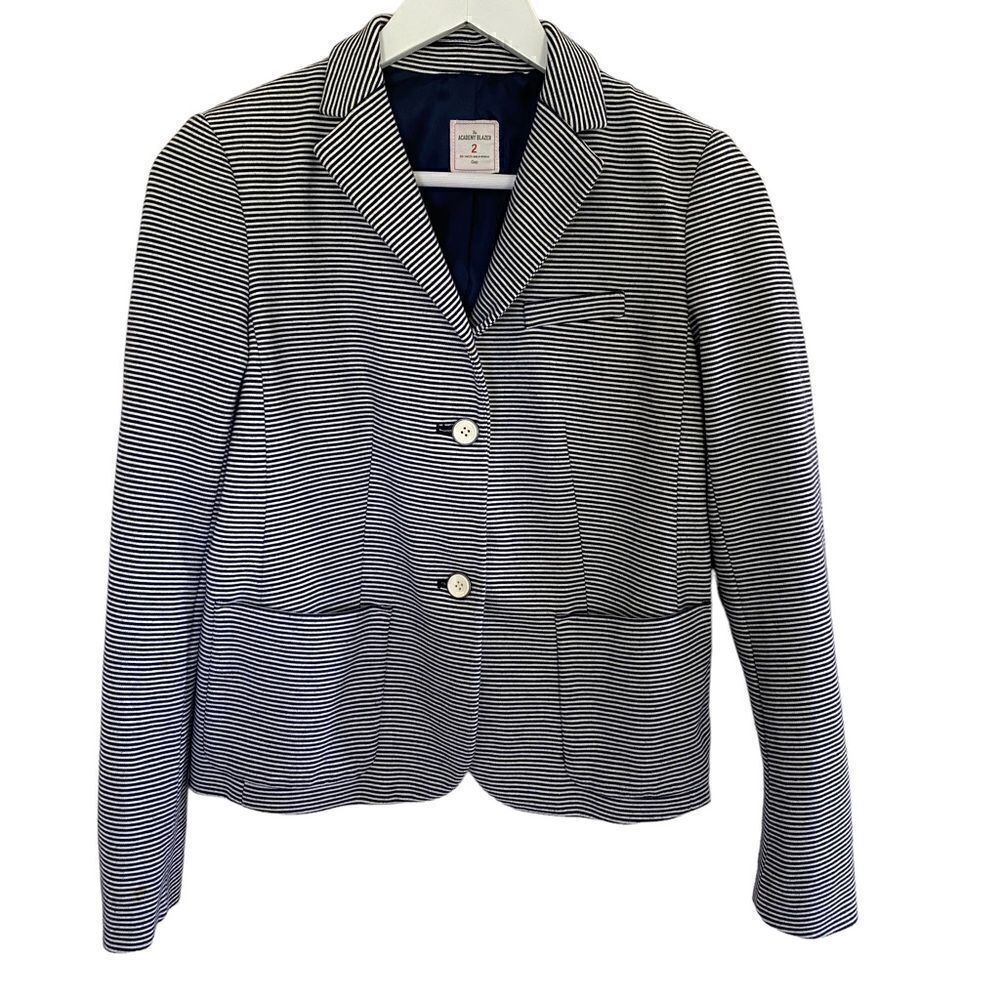 Gap The Academy Blazer size 2 striped pockets